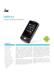 OBM-A4  Android Handheld PDA With Pistol Grips