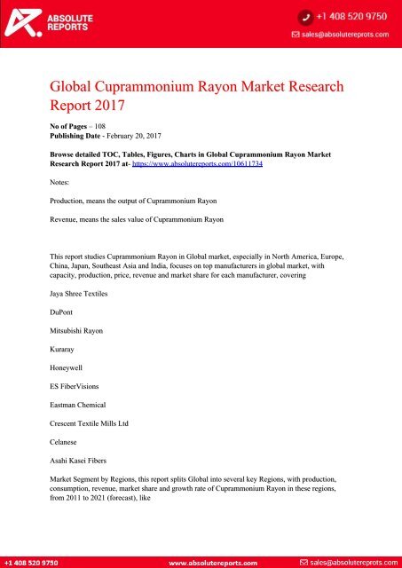 10611734-Global-Cuprammonium-Rayon-Market-Research-Report-2017