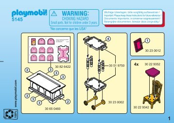 Playmobil 5145 - Notice de montage Playmobil 5145