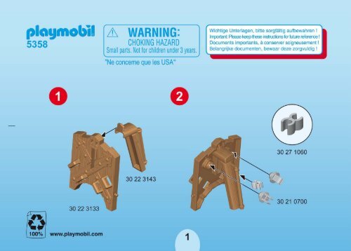 Playmobil 5358 - Notice de montage Playmobil 5358