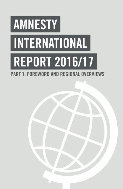 AMNESTY INTERNATIONAL REPORT 2016/17