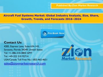 Aircraft Fuel Systems Market, 2016 – 2024