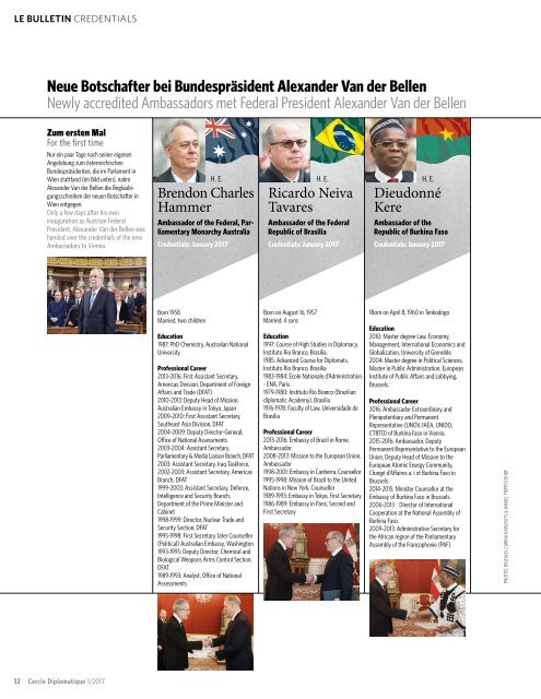 CERCLE DIPLOMATIQUE - issue 01/2017