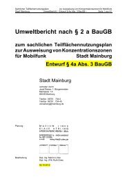 Umweltbericht nach § 2 a BauGB - Umweltinstitut München e.V.