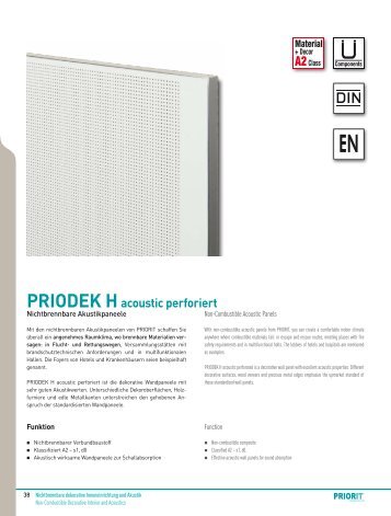 PRIODEK Hacoustic perforiert - Priorit