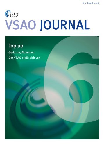 VSAO JOURNAL Nr. 6 - Dezember 2016