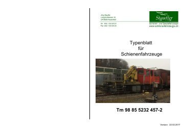 Typenblatt Tm III Baudienst