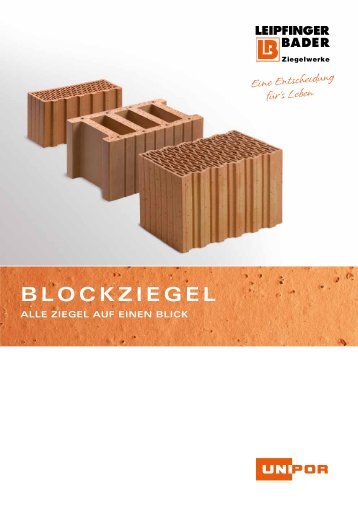 BLOCKZIEGEL - Leipfinger-Bader KG