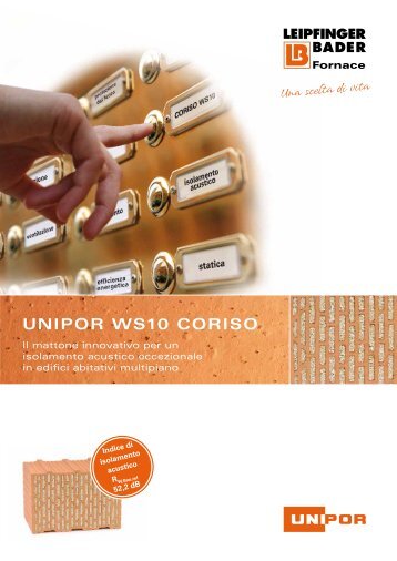 Unipor Ws10 Coriso - Edilportale