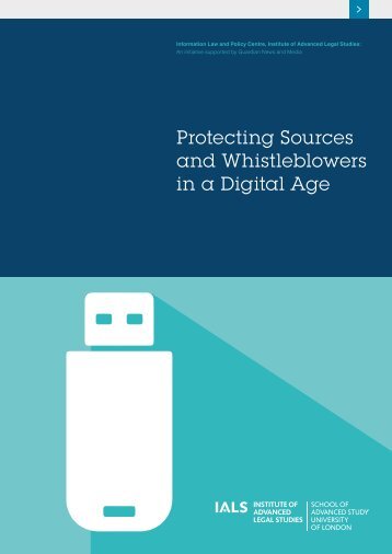 Protecting Sources and Whistleblowers in a Digital Age