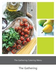 The Gathering Catering Guide