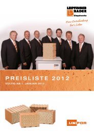 PREISLISTE 2012 - Leipfinger-Bader KG