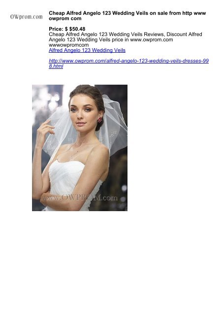 Cheap Alfred Angelo 123 Wedding Veils On Sale From Http Www