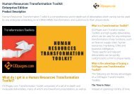 Human Resources Transformation Toolkit