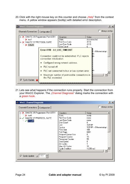 Cable and adapter manual