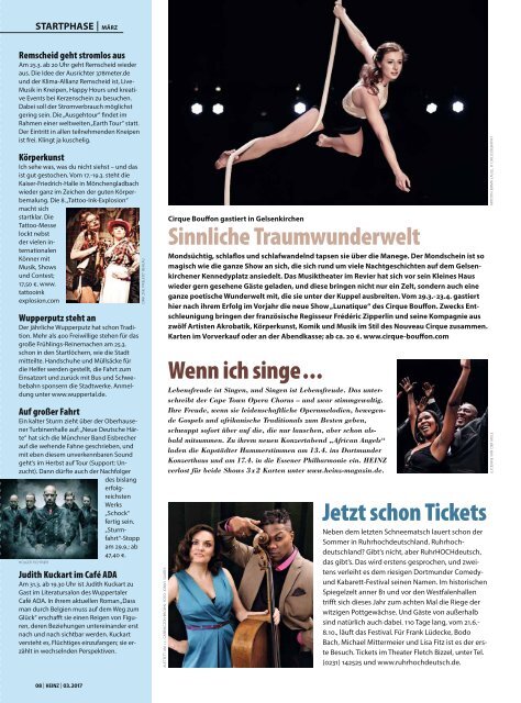 HEINZ Magazin Wuppertal 03-2017