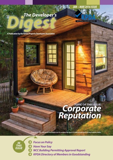 The Developer S Digest January To March 2016 Issue