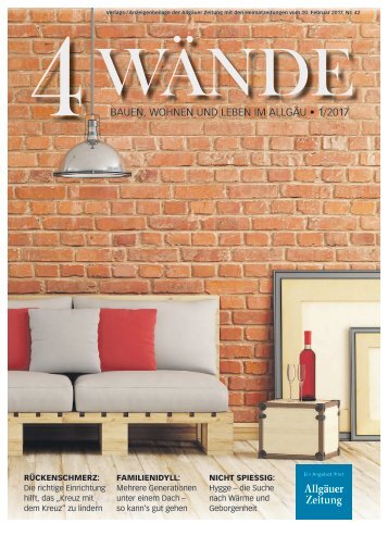 4Wände - Bauen, Wohnen und Leben im Allgäu - Ausgabe Füssen