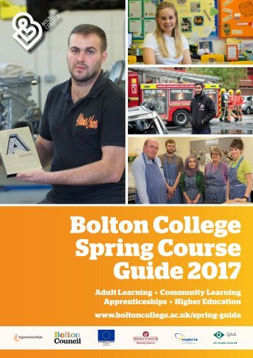 Bolton College Spring Course Guide 2017