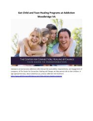 Get Child and Teen Healing Programs at Addiction Woodbridge VA