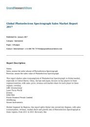 Global Photoelectron Spectrograph Sales Market Report 2017 