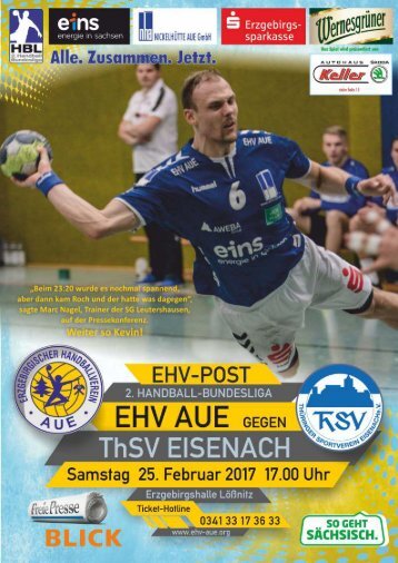 EHV Post: EHV Aue gegen ThSV Eisenach