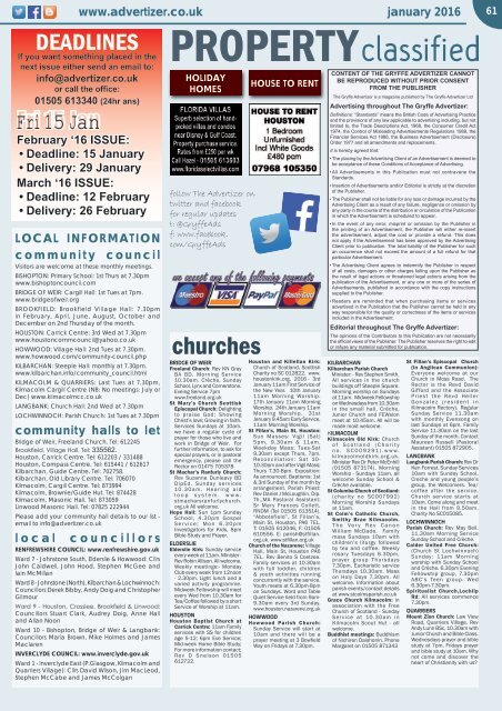 256 January 2016 - Gryffe Advertizer