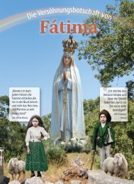 Versöhnungsbotschaft von Fatima