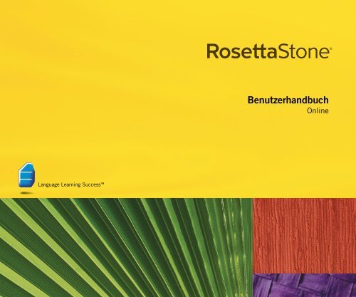 Benutzerhandbuch - Rosetta Stone