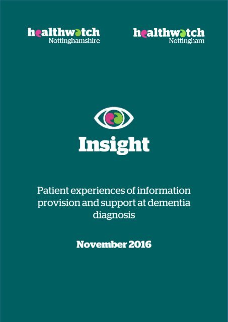 1 | Information provision and support at dementia diagnosis
