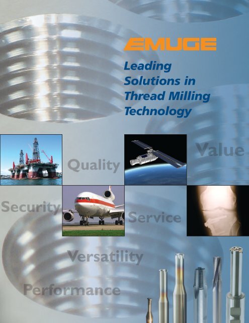 2013-EMUGE - LEADING SOLUTIONS IN THREAD MILLING TECHNOLOGY