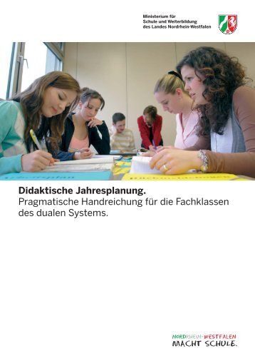 Didaktische Jahresplanung. Handreichung. - Berufsbildung