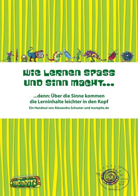 Wie lernen Spaß und Sinn macht... - Mompitz