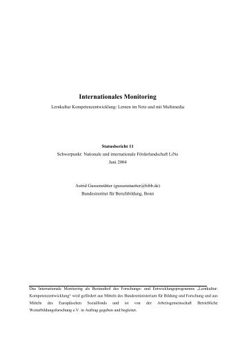 Internationales Monitoring - BiBB