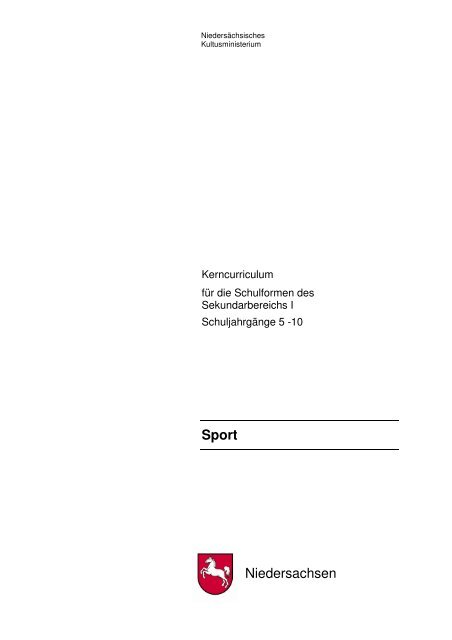 Sport Niedersachsen - Niedersächsischer Bildungsserver