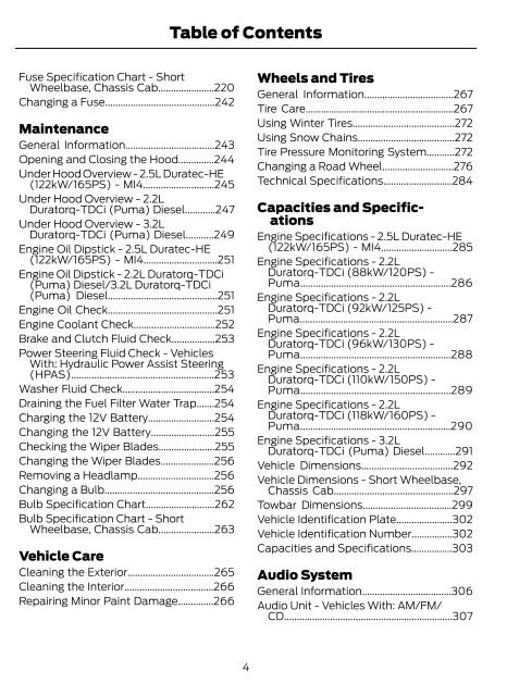 Ford Ranger Manual