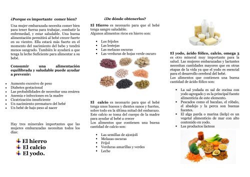 Alimentación Antes Durante Y Después Del Embarazo