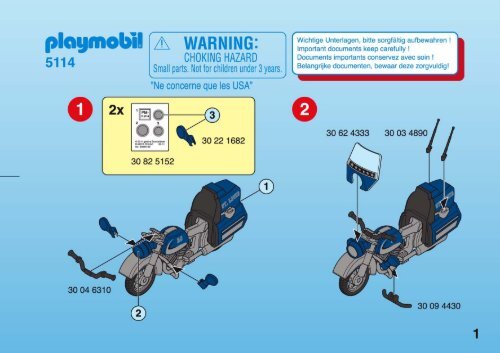 Playmobil 5114 - Notice de montage Playmobil 5114