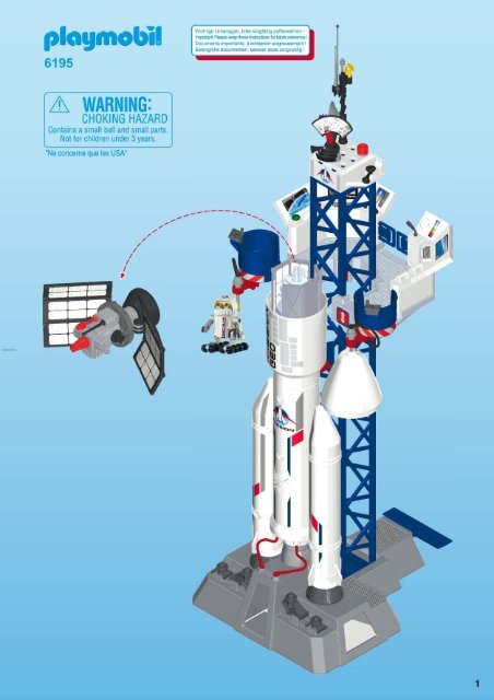 Playmobil 6195 Base de lancement avec fus&amp;eacute;e - Base de lancement  avec fus&amp;eacute;e