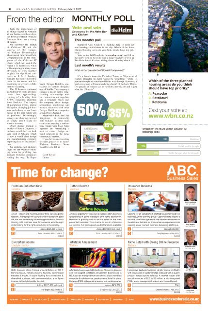 Waikato Business News February/March 2017