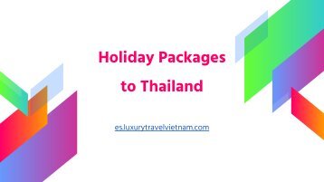 Holiday Packages to Thailand