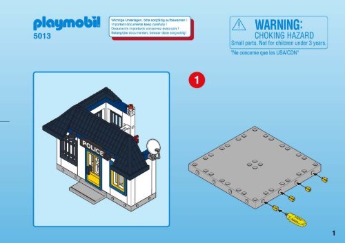 Playmobil 5013 - Notice de montage Playmobil 5013