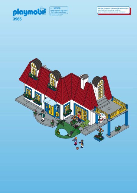 plan maison moderne playmobil 3965
