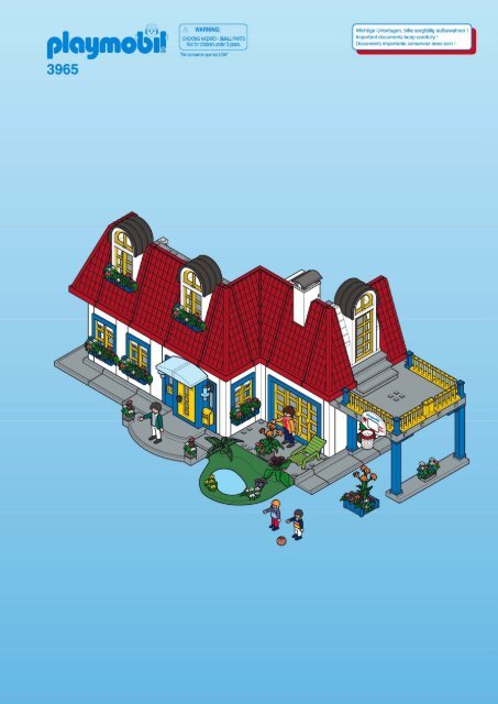 plan maison contemporaine playmobil