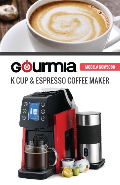 Coffee Machine, Gourmia GCM5000 One Touch Multi Capsule Coffee