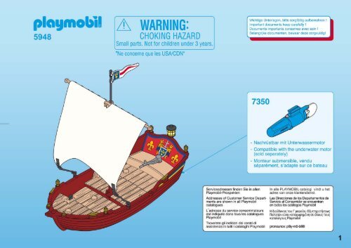 Playmobil 5948 - Notice de montage Playmobil 5948