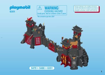 Playmobil 6351 Porte dâextension de la Citadelle et Forteresse des Dragons Asiatiques - Porte dâextension de la Citadelle et Forteresse des Dragons Asiatiques