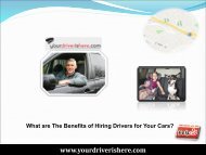 Benefits of Hiring Drivers