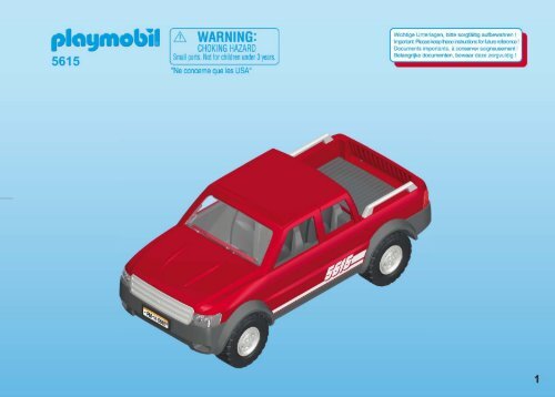 Playmobil 5615 - Notice de montage Playmobil 5615