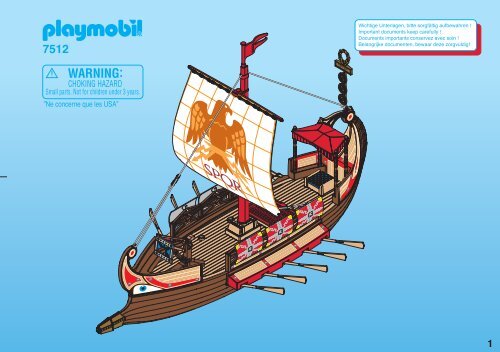 Playmobil 7512 - Notice de montage Playmobil 7512